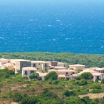 Vista aerea della struttura del Gallura beach village