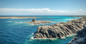 Visione del Golfo dell'Asinara da Capo Falcone