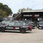 Trek Segafredo workstation at Roccaruja