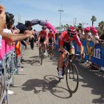 Ciclisti alla Partenza del Giro d'Italia 2017 ad Alghero