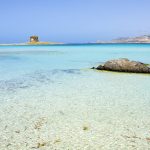 Spiaggia La Pelosa con torre aragonese in lontananza