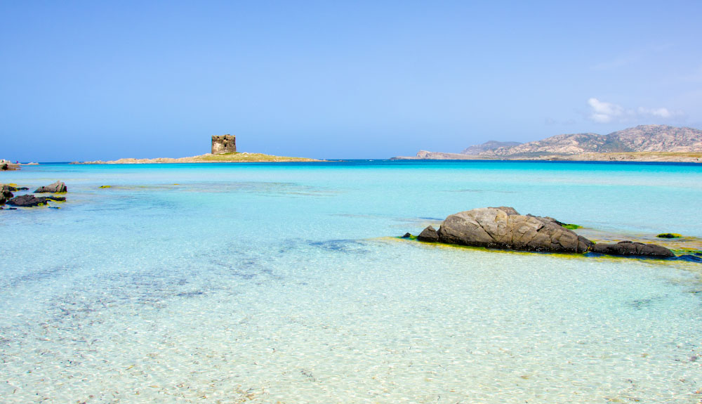 Risultato immagini per stintino spiaggia la pelosa carta geo?