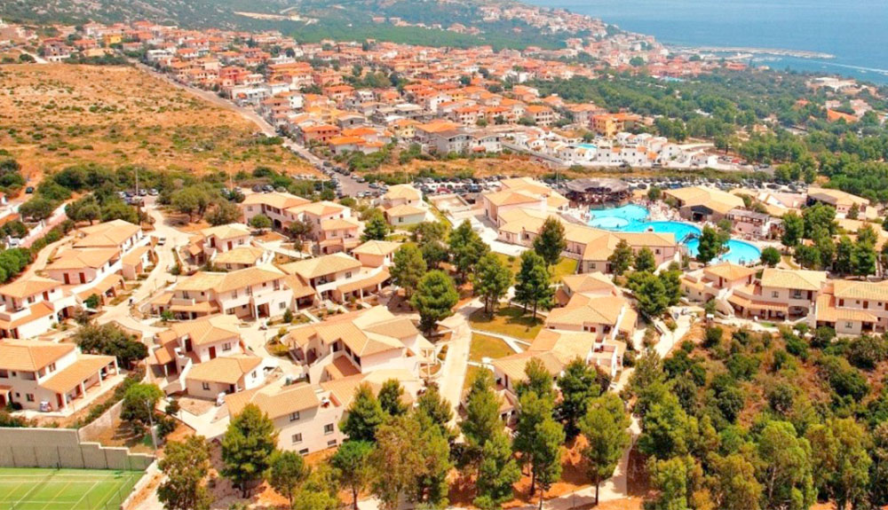 Vista dell'esclusivo resort Club Esse Cala Gonone Beach Village