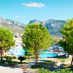 The swimming pool of the Club Esse Cala Gonone Beach Village