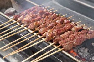 Abruzzi sheep Arrosticini skewers