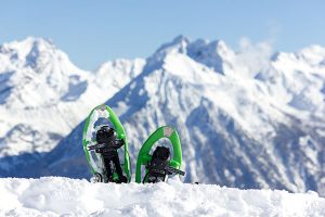 Snowshoeing on Mont Blanc