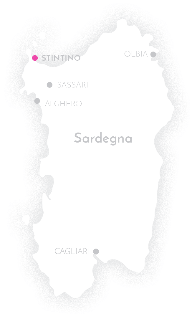 Sardinia map with Stintino indication Sardinia map with Stintino indication